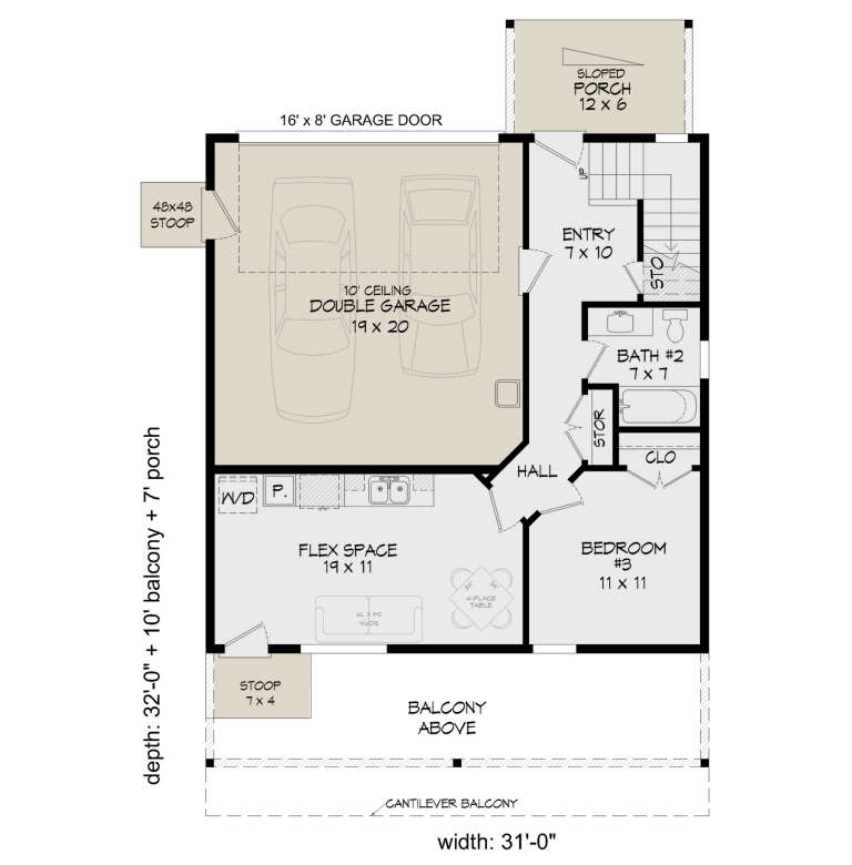 House Plan House Plan #34597 Drawing 1