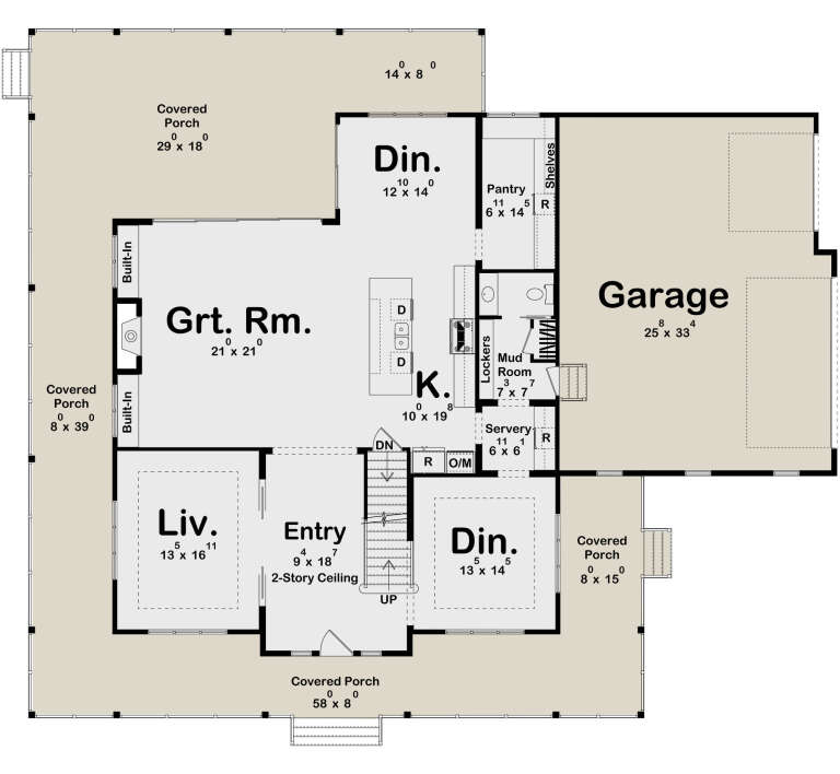House Plan House Plan #34599 Drawing 1