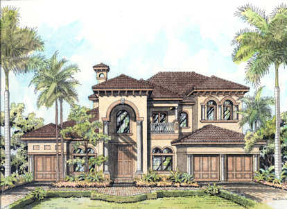 4 Bed, 4 Bath, 4628 Square Foot House Plan - #168-00054