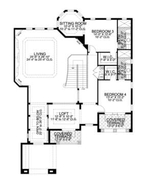 Floorplan 2 for House Plan #168-00054