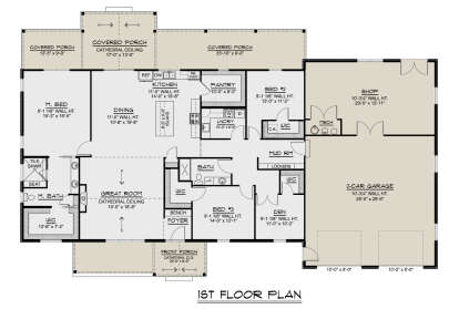 Main Floor for House Plan #5032-00401
