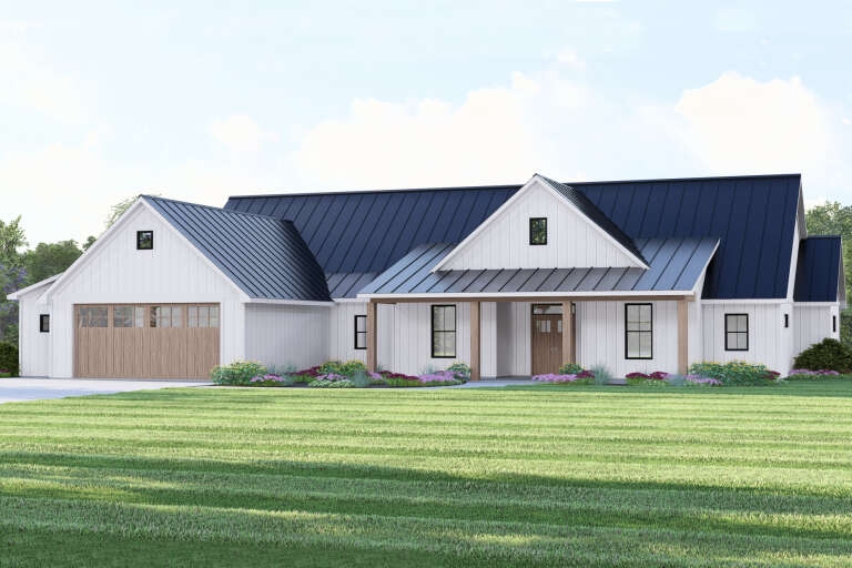 House Plan House Plan #34603 Angled Front Elevation