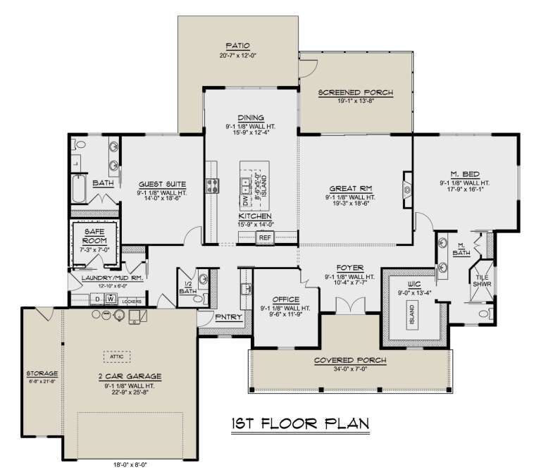 House Plan House Plan #34603 Drawing 1