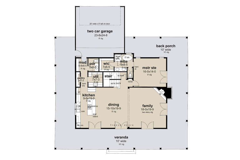 House Plan House Plan #34604 Drawing 1
