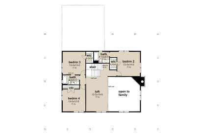 Second Floor for House Plan #9401-00135