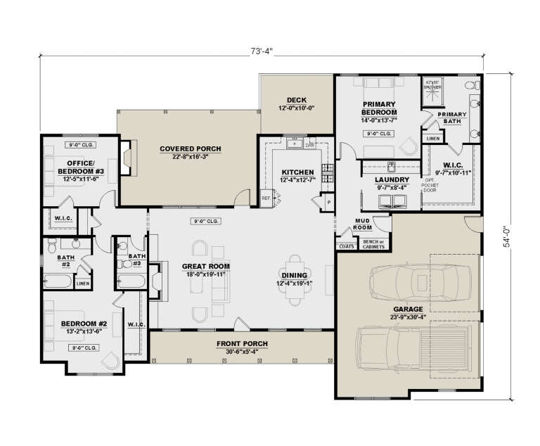House Plan House Plan #34606 Drawing 1