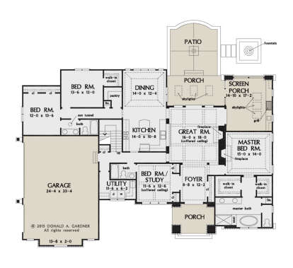 Main Floor for House Plan #2865-00418