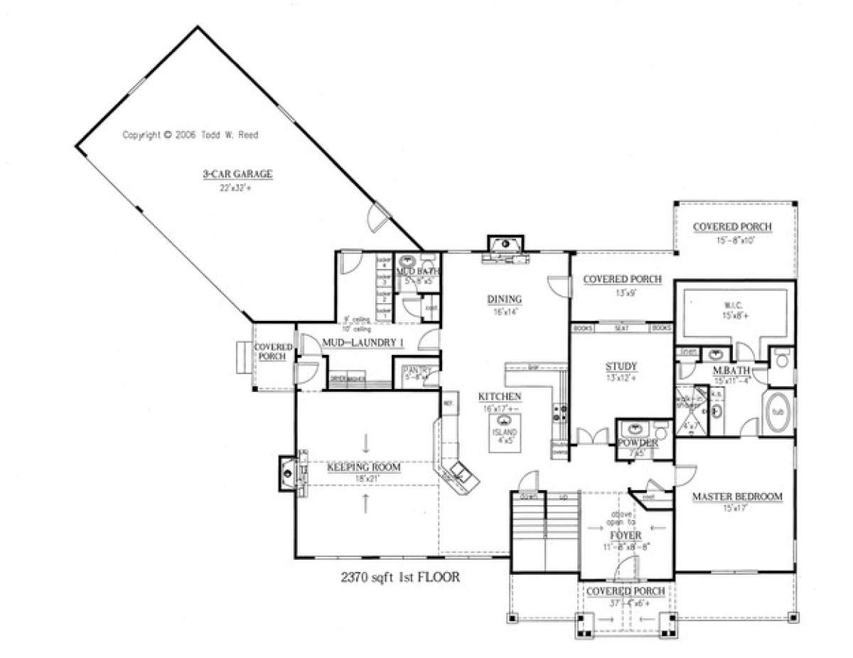Floorplan 1 for House Plan #286-00007