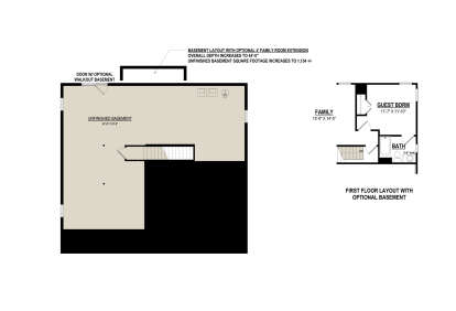 Basement Options for House Plan #6261-00078