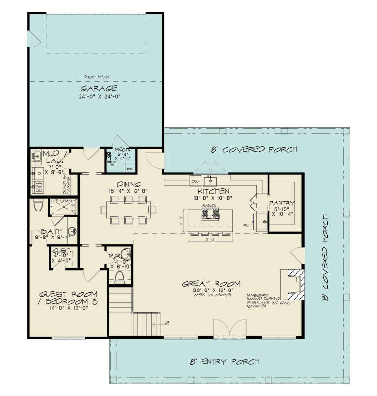 House Plan House Plan #34611 Drawing 1