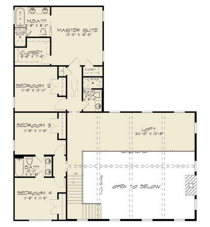 Second Floor for House Plan #8318-00442