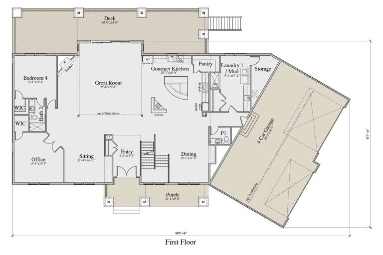 House Plan House Plan #34612 Drawing 1