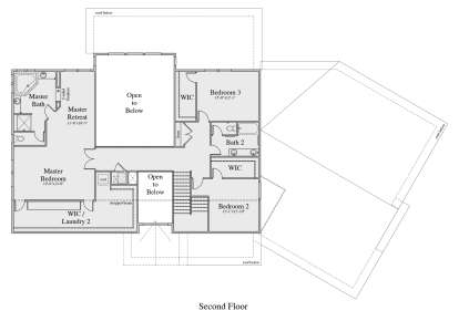 Second Floor for House Plan #2524-00002