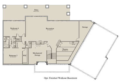 Basement for House Plan #2524-00002