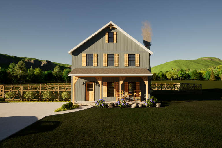 House Plan House Plan #34613 Front Elevation 