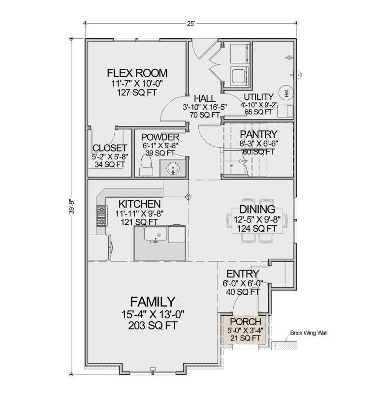 House Plan House Plan #34614 Drawing 1