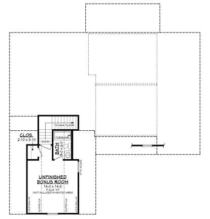 Bonus Room for House Plan #041-00412