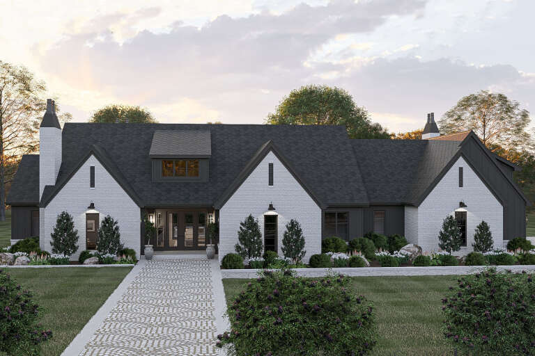 House Plan House Plan #34617 Front Elevation 