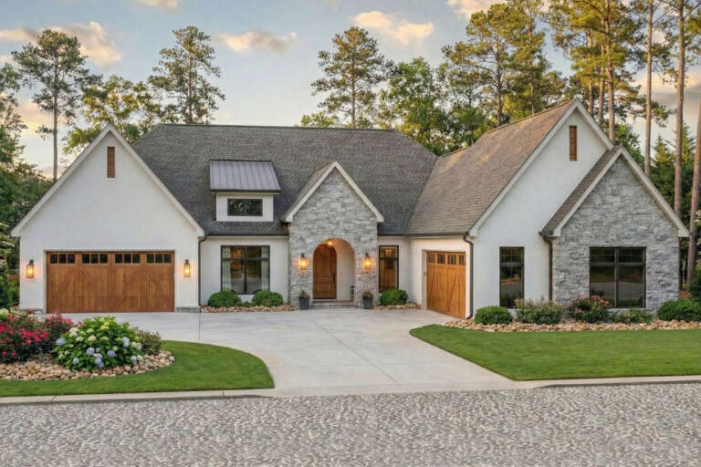 House Plan House Plan #34619 Angled Front Elevation