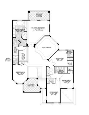 Floorplan 2 for House Plan #168-00055