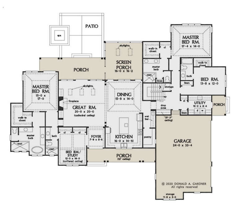 House Plan House Plan #34620 Drawing 1
