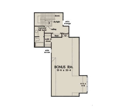 Bonus Room for House Plan #2865-00420