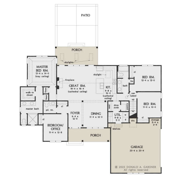 House Plan House Plan #34621 Drawing 1