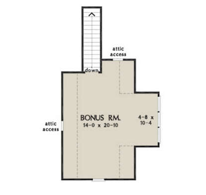 Bonus Room for House Plan #2865-00421