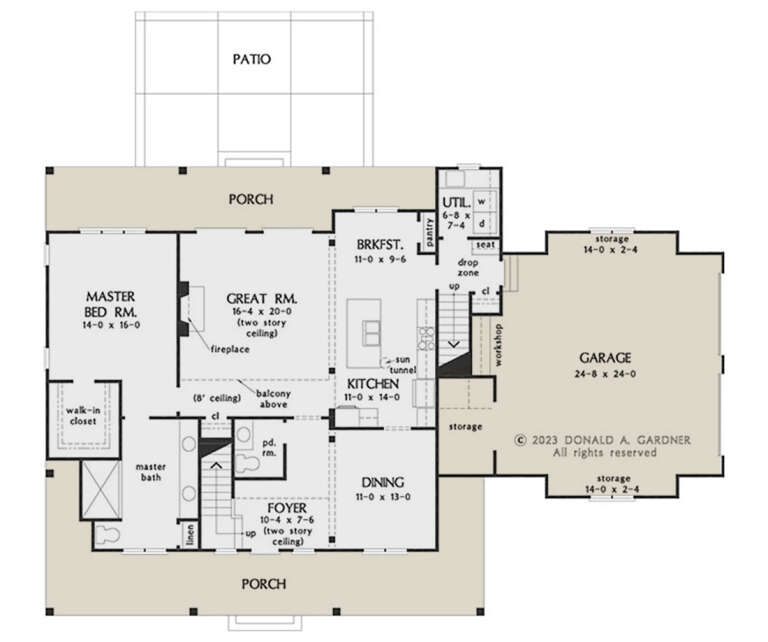 House Plan House Plan #34624 Drawing 1