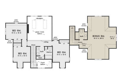 Second Floor for House Plan #2865-00423