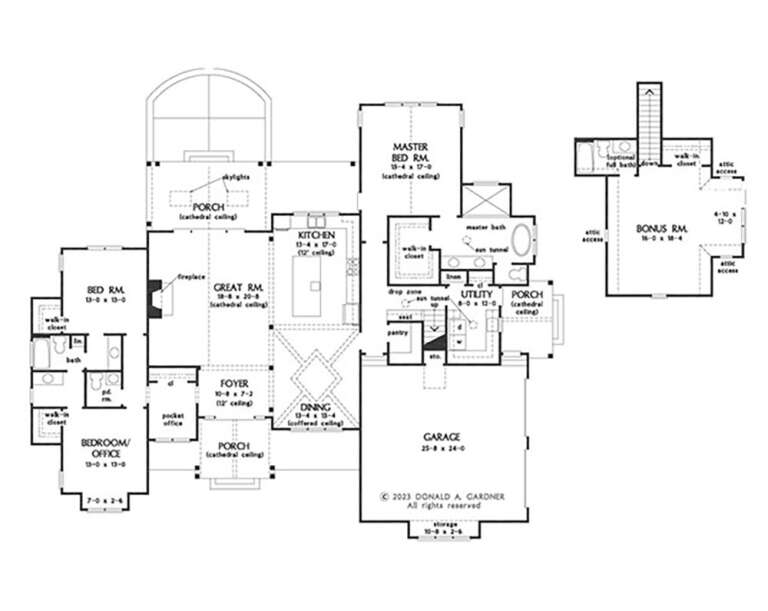 House Plan House Plan #34625 Drawing 1