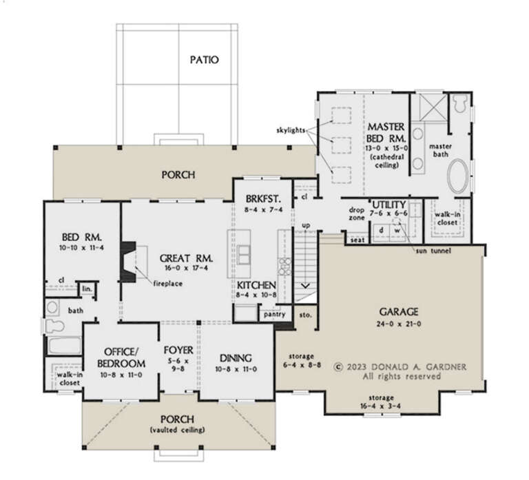 House Plan House Plan #34626 Drawing 1
