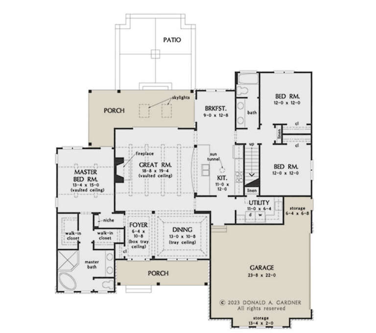 House Plan House Plan #34627 Drawing 1