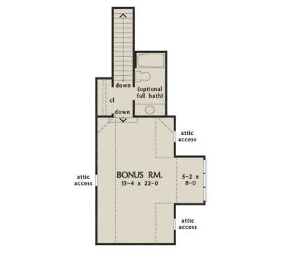 Bonus Room for House Plan #2865-00426