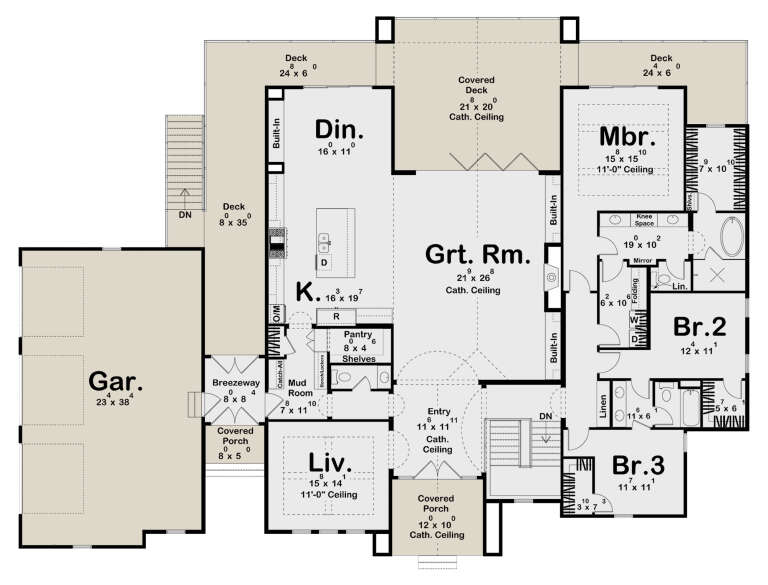 House Plan House Plan #34628 Drawing 1