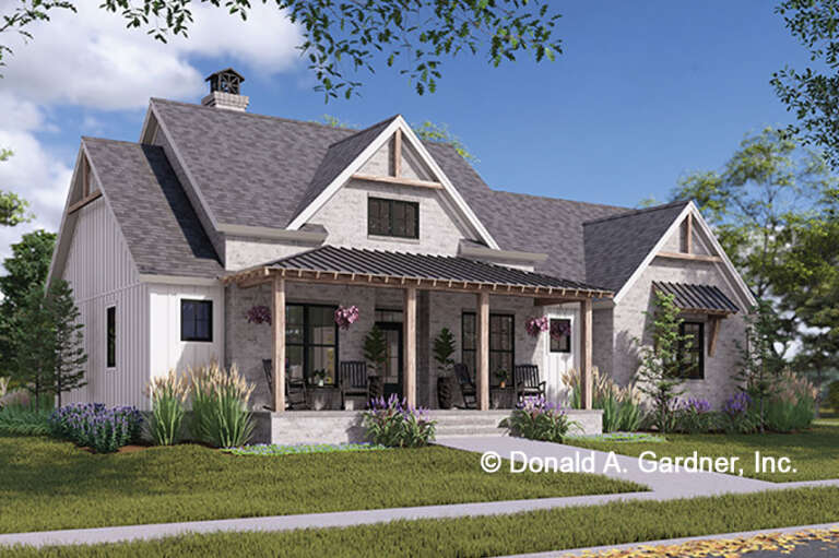 House Plan House Plan #34629 Angled Front Elevation