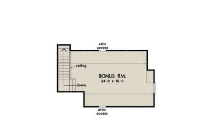 Bonus Room for House Plan #2865-00427