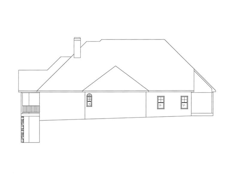 Early American House Plan #286-00008 Elevation Photo