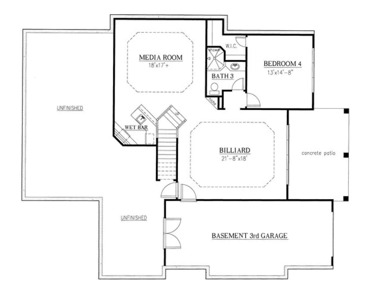 Floorplan 1 for House Plan #286-00008