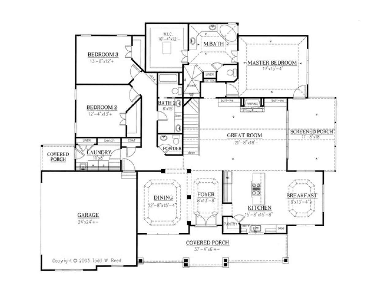 Floorplan 2 for House Plan #286-00008