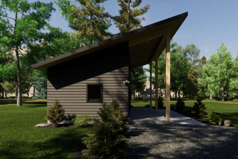 Contemporary Plan - 500 Square Feet, 2 Bedrooms, 1 Bathroom | Floor ...