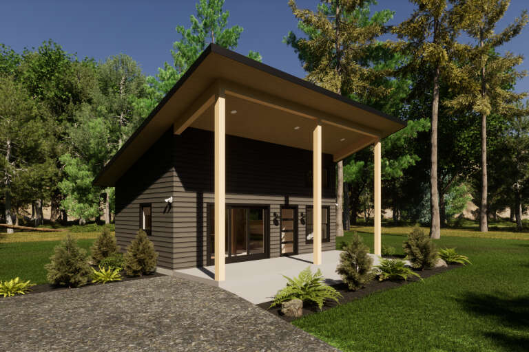 Contemporary Plan - 500 Square Feet, 2 Bedrooms, 1 Bathroom | Floor ...