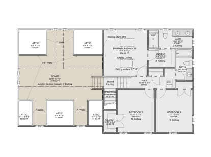 Second Floor for House Plan #7112-00035