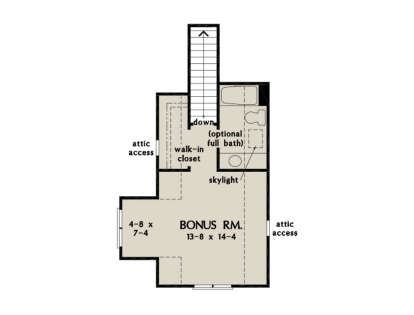 Bonus Room for House Plan #2865-00429