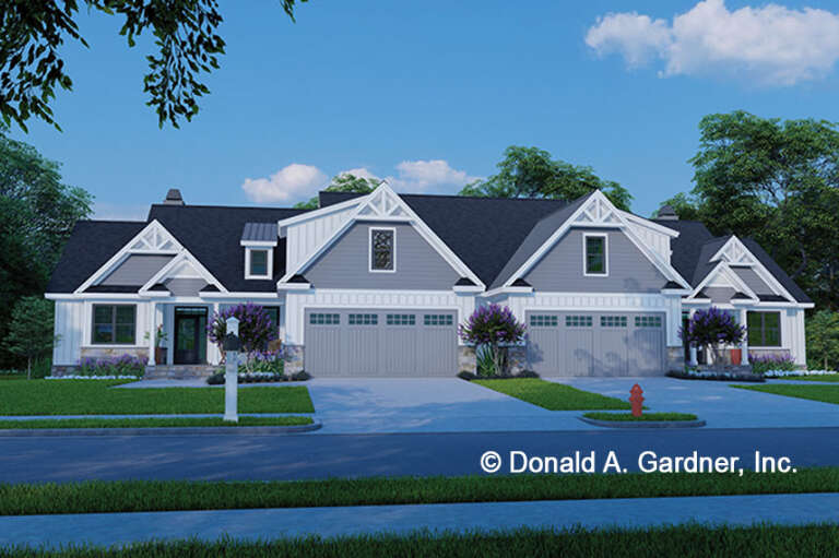 House Plan House Plan #34638 Angled Front Elevation