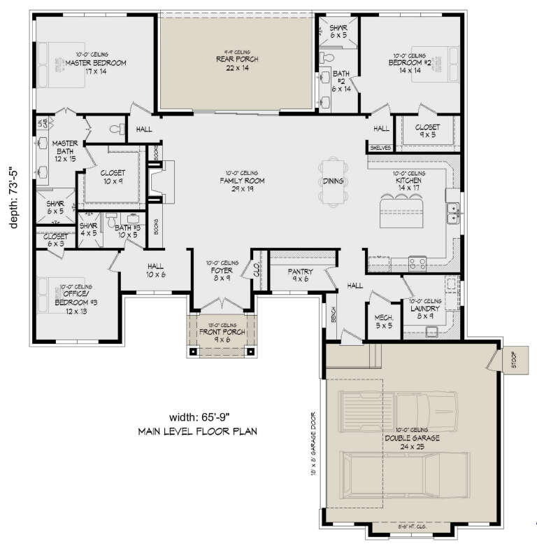 House Plan House Plan #34641 Drawing 1
