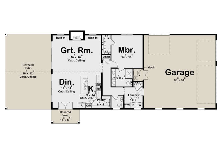House Plan House Plan #34643 Drawing 1