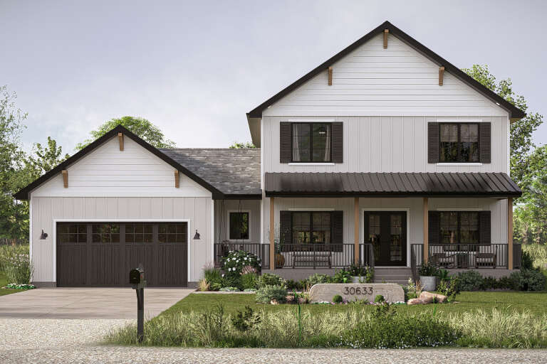 House Plan House Plan #34644 Front Elevation 