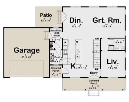 Main Floor for House Plan #963-01216