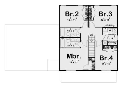 Second Floor for House Plan #963-01216